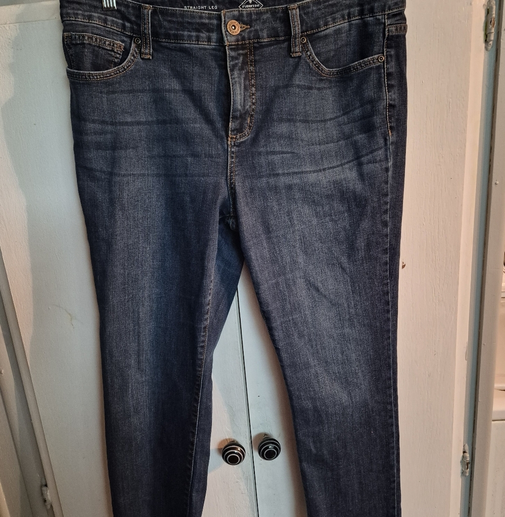 St. Johns Bay Straight Leg Medium Wash 14P